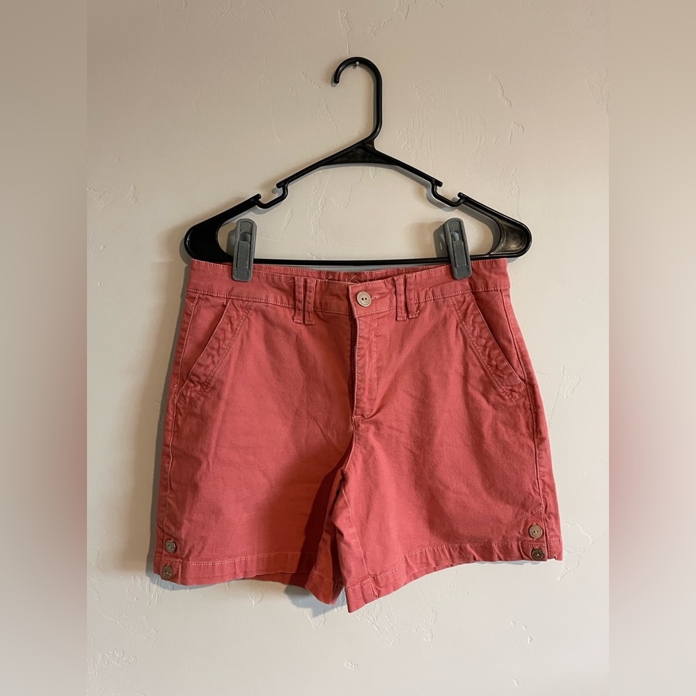 Gloria Vanderbilt Coral Pink Casual Shorts